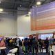 Plenty of people at Crave’s booth, which had to get all its signage and materials approved by the CTA.